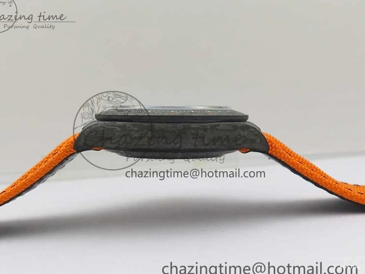 MiroTime 0122 Daytona DIW Carbon Noob 1:1 Best Edition Black Orange Dial on Orange Nylon Strap SA TopPick 2586